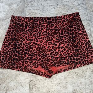 Forever 21 cheetah stretchy shorts - size medium